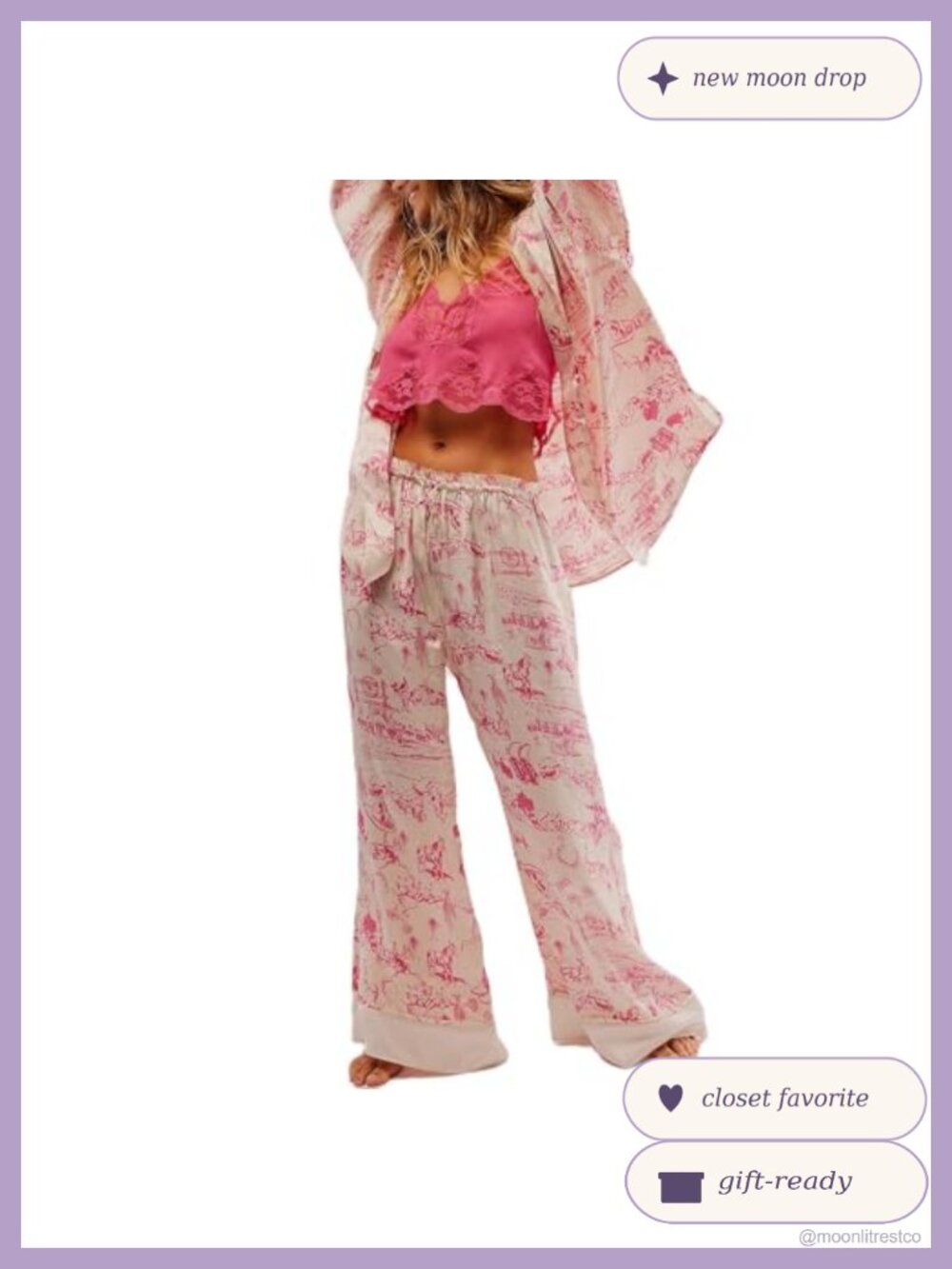 Satin Pajama Set Women Two Piece Silk Pajamas Floral Lounge Set